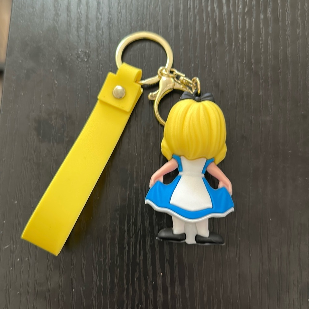 Disney Alice in Wonderland silicone keychain blue​ - Picture 2 of 2